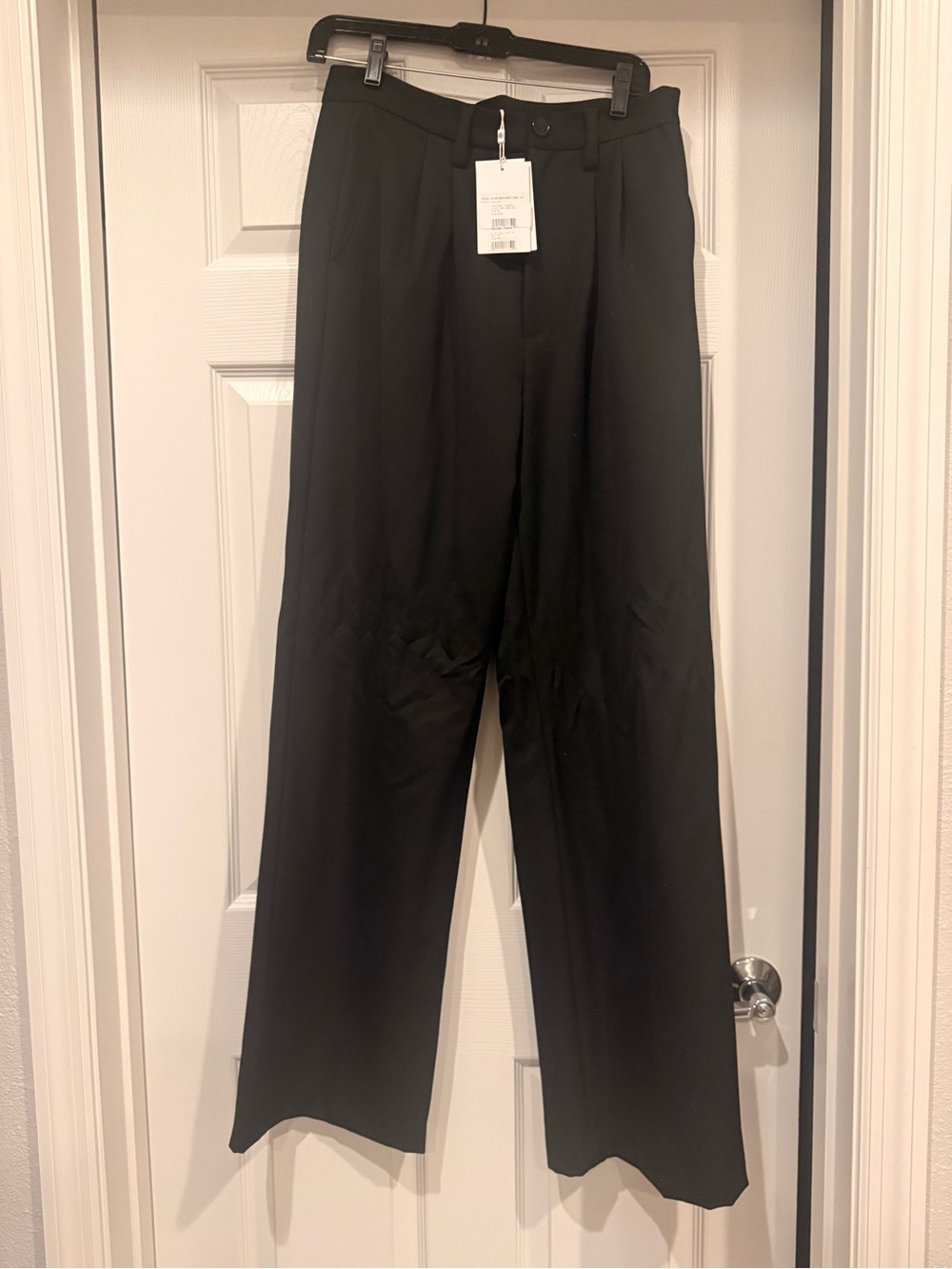 Anine Bing Black Wide-Leg Trousers